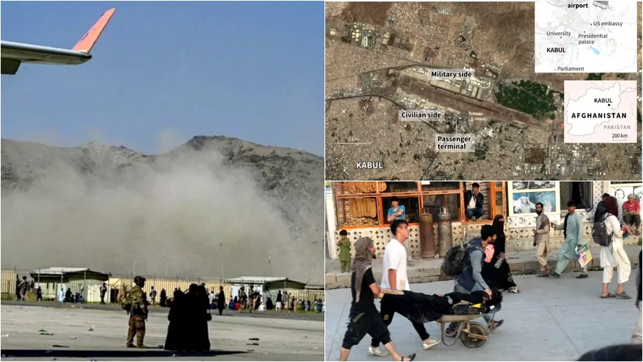 Explozii langa aeroportul din Kabul Peste 100 de persoane au fost ucise Printre morti britanici si americani Update