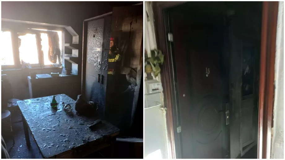Explozie cu victime intrun bloc din judetul Gorj Doi adulti si trei copii au suferit rani Video