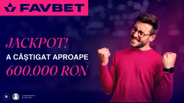 P Jackpot A castigat aproape 600 000 RON in trei zile la Favbet