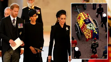 Ce na observat nimeni la Kate Middleton si Meghan Markle in timpul ultimului omagiu adus Reginei Elisabeta Ascundea multa ingrijorare