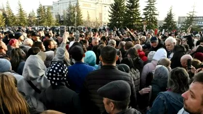 Protest rar în Rusia. Revoltați, oamenii au strigat „rușine” și i-au menționat numele...