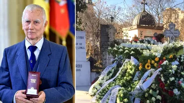 Imagini exclusive de la inmormantarea scriitorului Dumitru Radu Popescu A fost condus pe ultimul drum cu onoruri militare