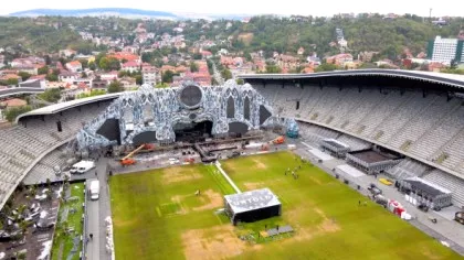Cum arată gazonul de pe Cluj Arena, după evenimentul de 4 zile, cu...