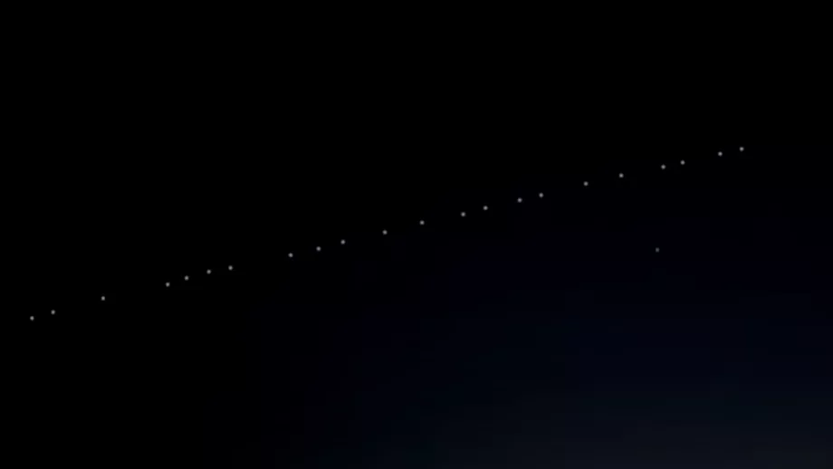 Satelitii Starlink pe cerul Romaniei La ce ora poti sa vezi sirul luminos in functie de locul in care te afli Video Update