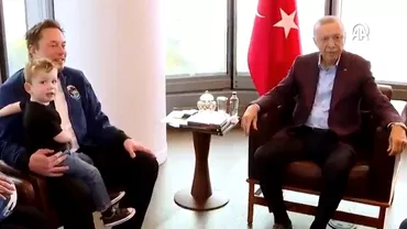 Video Elon Musk cu fiul in brate la intalnirea cu Recep Tayyp Erdogan Ce la intrebat presedintele Turciei