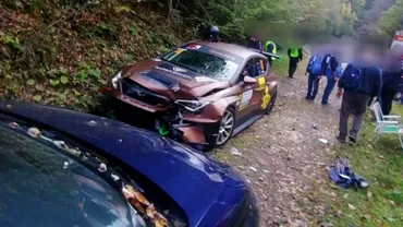 Accident teribil la raliu in Arges Spectatorul lovit de o masina a decedat competitia a fost anulata Update