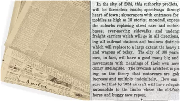 Un ziar din 1924 a prezis cum va arata anul 2024 Lucrurile care sau adeverit in prezent