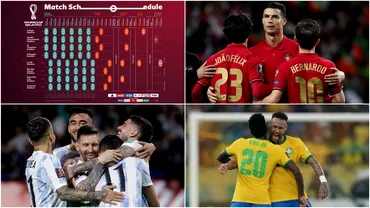 Programul complet al Campionatului Mondial din Qatar 2022 Cand se joaca meciul de deschidere Ce adversari au Argentina Portugalia sau Brazilia