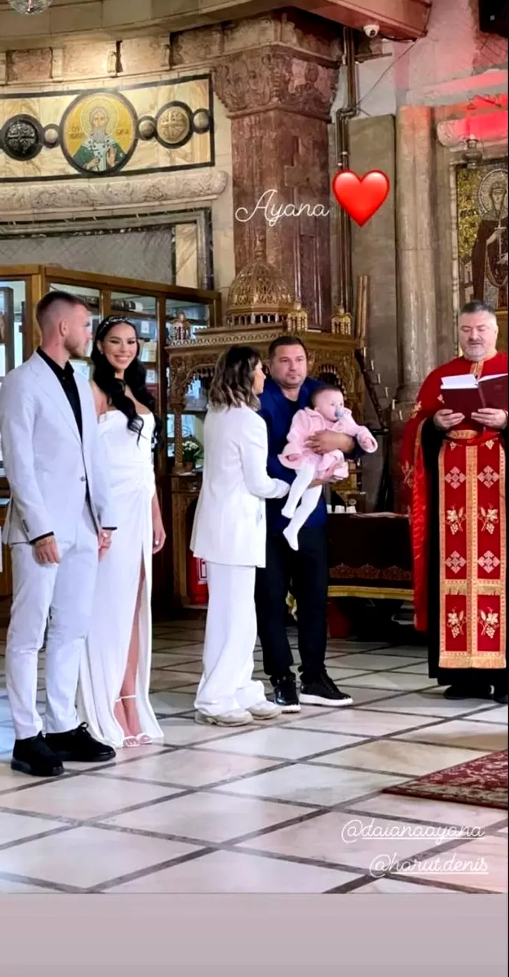 Marius Croitoru le-a botezat copilul lui Denis și Daianei Haruț