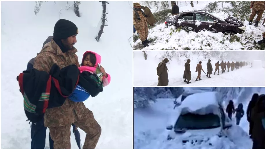 Video Tragedie uriasa in Pakistan Cel putin 21 de persoane au murit inghetate in masini dupa o furtuna de zapada