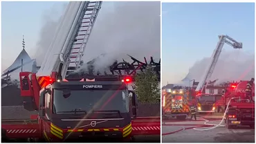 Incendiu devastator la o manastire din Romania Zeci de pompieri intervin pentru stingerea focului