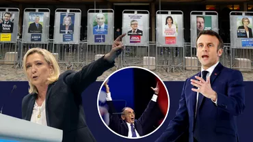 Alegeri prezidentiale in Franta Emmanuel Macron castiga primul tur de scrutin O va infrunta pe Marine Le Pen Ce au transmis cei doi alegatorilor