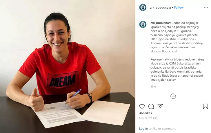Andrea Lekic a semnat cu Buducnosct. Pierdere importantă pentru CSM Bucureşti. Sorin Tîrcă, pe lista campioanei din Muntenegru. FANATIK confirmat