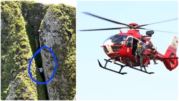 Turist in stare grava preluat de un elicopter SMURD Sa accidentat dupa ce a cazut intro rapa
