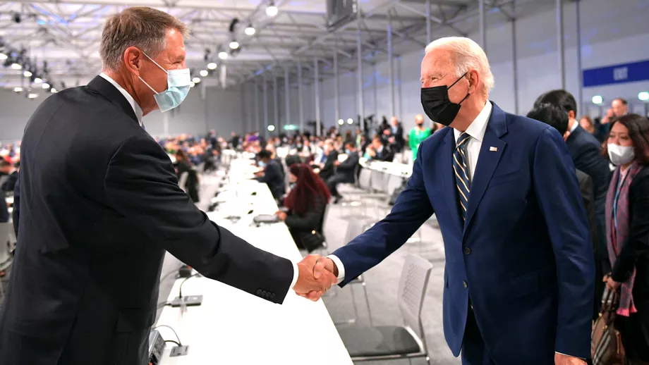 Intalnire de gradul 0 la Glasgow Klaus Iohannis sa intalnit cu Joe Biden la summitul ONU pentru clima Prima imagine cu cei doi lideri