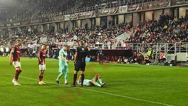 Probleme pentru CFR Cluj inaintea derbyului cu FCSB Birligea scos din teren pe targa Manea a iesit si el accidentat
