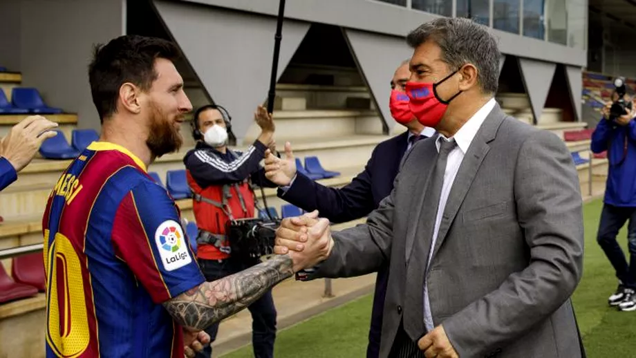 Joan Laporta ramane ferm pe pozitie dupa despartirea de Lionel Messi E trist dar clubul e mai presus de toate