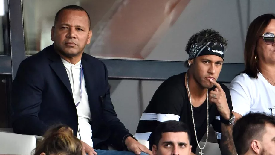 Tatal lui Neymar vine la FCSB  U Craiova Prima imagine cu Neymar Sr Pini Zahavi si Eusebio Di Francesco la Bucuresti