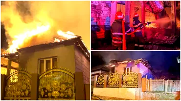 Incident grav in Tulcea Mai multe case distruse de un incendiu Focul a fost pus intentionat Video