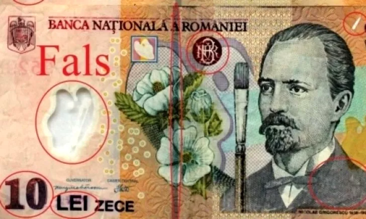 Bani falși în România! Bancnote