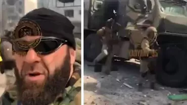 Luptatorii lui Kadirov teroare in Mariupol Cum se distreaza in timp ce trag spre case