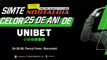 P Unibet alaturi de Festivalul Nostalgia din Bucuresti 24  26 iunie 2022