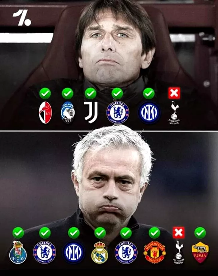 Tottenham Antonio Conte Jose Mourinho