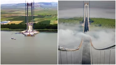 Video Podul de la Braila doi ani de constructie in 240 de secunde imagini spectaculoase