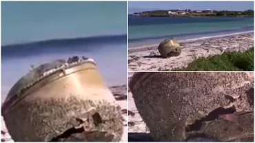 Un obiect misterios a aparut pe o plaja din Australia Autoritatile incearca sa afle ce este