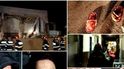 Filmul exploziei care a devastat, azi noapte, un bloc din Craiova: Țipete de...
