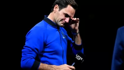 Imagini care cu greu pot fi descrise. Roger Federer a plâns în hohote...