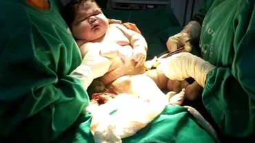 O femeie a nascut un bebelus gigant Cum arata copilasul de 73 kilograme