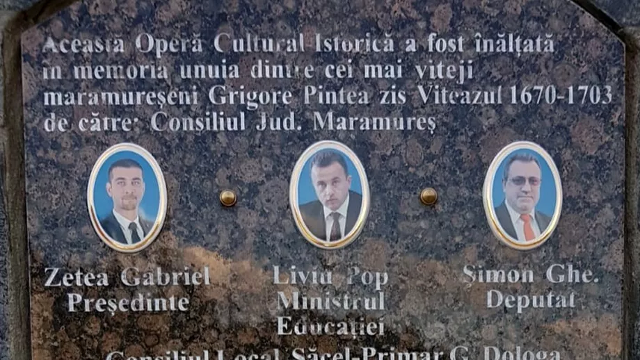 Liderii PSD Maramures Liviu Pop si Gabriel Zetea omagiati alaturi de Pintea Viteazul Voinici ai neamului Foto