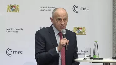 Mircea Geoana a deschis Conferinta de Securitate de la Munchen Pentru NATO poate ca razboiul din Ucraina nu este existential dar este esential