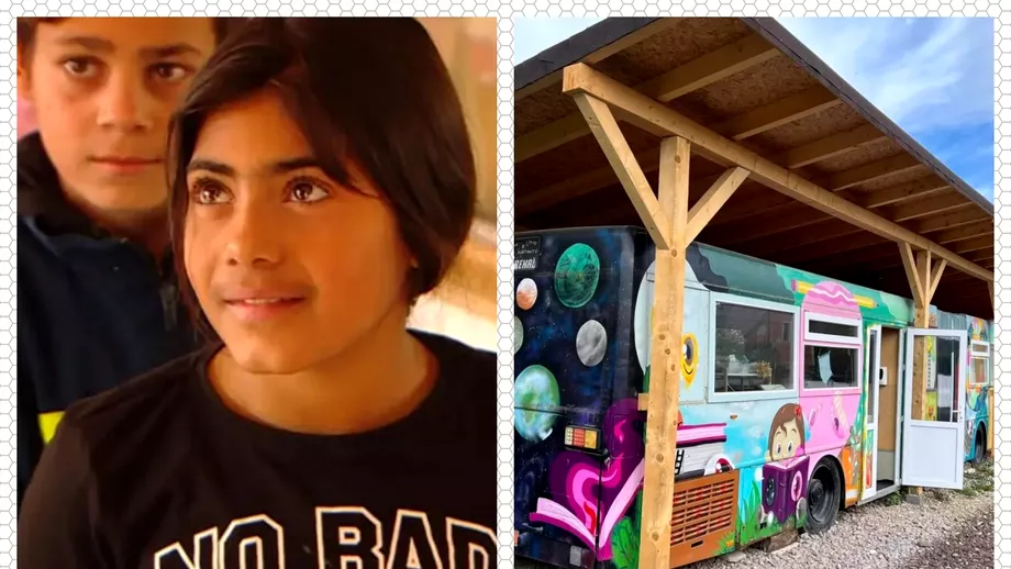 Fetita de doar 11 ani care invata intrun autobuz Motivul pentru care nu este primita la scoala