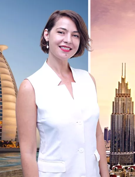 Maria Dinulescu face reclama la imobiliare in Dubai Romanca in clipul agentiei la care este angajata