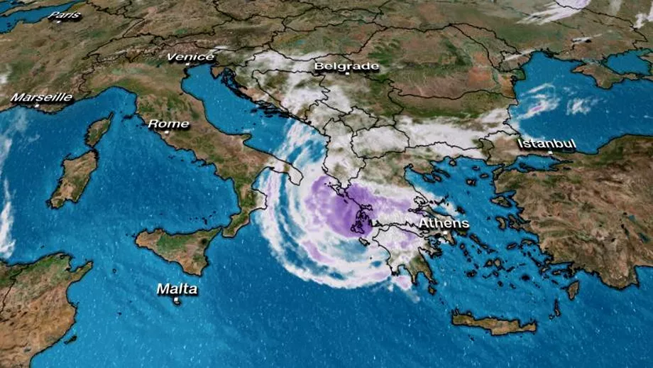 Specialistii avertizeaza ciclonul Ianos va face prapad in Grecia Regiunile vizate