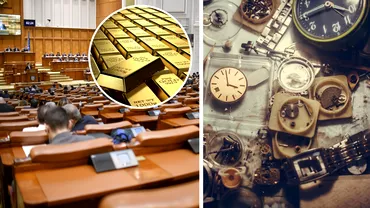 Comorile parlamentarilor de la bijuterii si ceasuri de un milion de euro la colectii de timbre si lingouri de aur