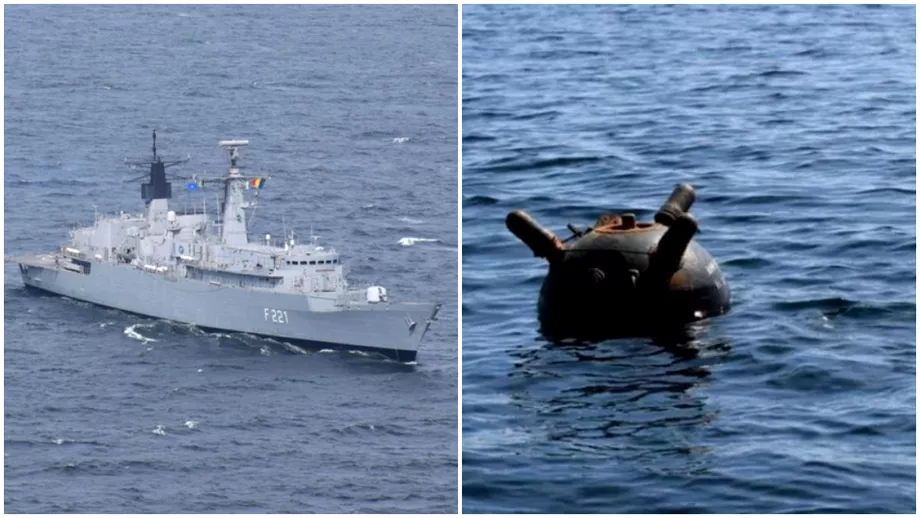 Alerta in apropiere de Capu Midia Un pescador a agatat o mina marina Fortele Navale au detonat dispozitivul Update