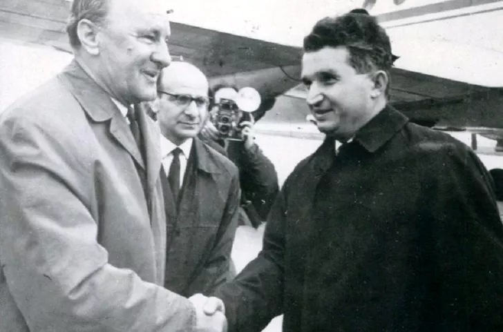János Kádár și Nicolae Ceaușescu în 1967, cimentând prietenia milenară dintre Ungaria și România