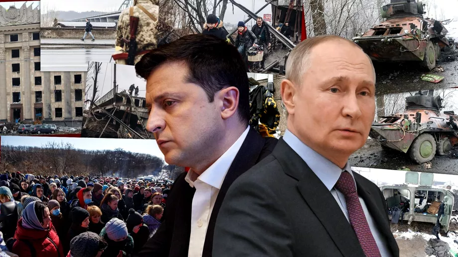 Opt zile de razboi in Ucraina Zelenski vrea sa discute cu Putin dar presedintele rus anunta continuarea operatiunii militare Ce sa stabilit la negocieri