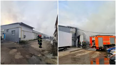 Hala plina cu lemne cuprinsa de flacari in Pantelimon Imagini infricosatoare cu propagarea incendiului mai multe case au fost amenintate de foc Video