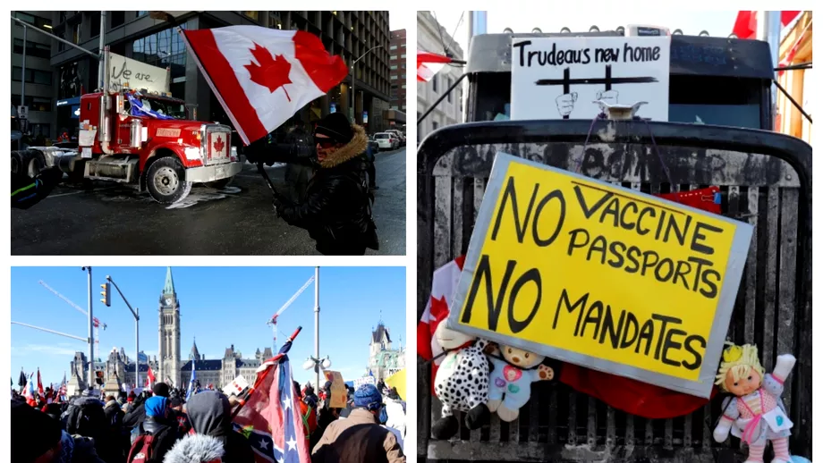 Camionagiii blocheaza Canada pentru a douasprezecea zi consecutiv Justin Trudeau Trebuie sa inceteze