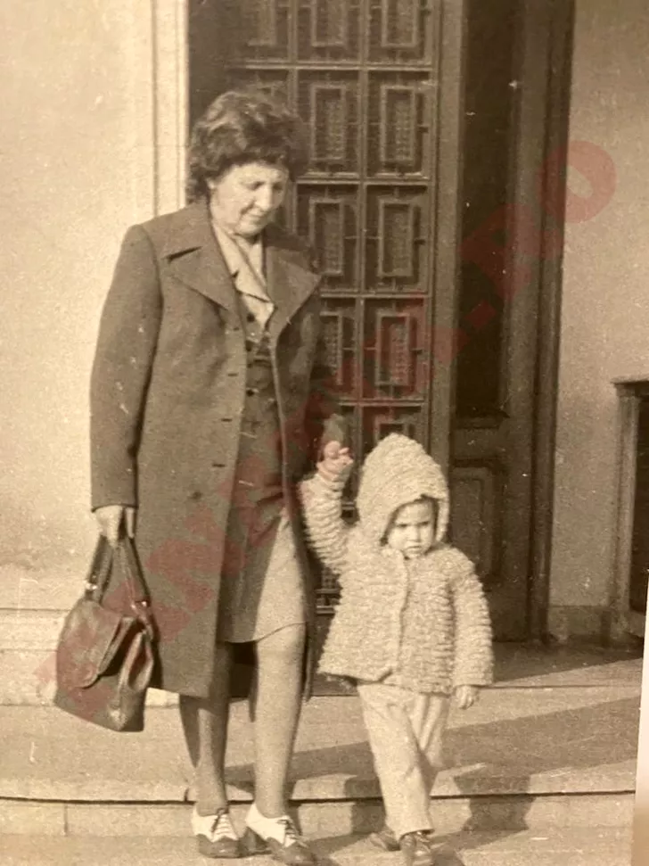 Medeea Marinescu și bunica ei, pe platourile de filmare