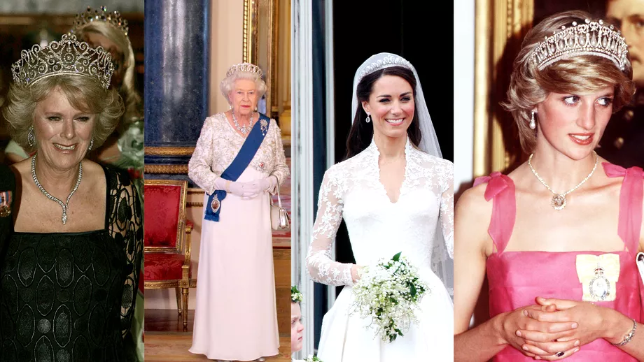 Foto. Ce secrete ascund coroanele purtate de Familia Regală a Marii Britanii. Cui a aparținut diadema favorită a Prințesei Diana
