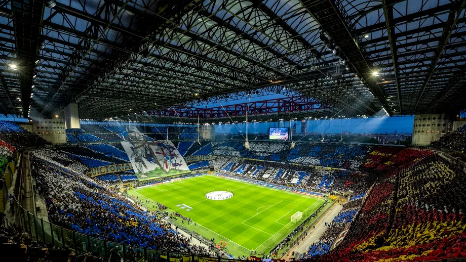 Atmosfera magica la Inter  AC Milan Ultrasii la inaltime in returul Derby della Madonnina din Liga Campionilor Victoria inseamna viata pentru noi Foto