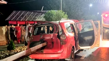 Accident teribil in Teleorman Trei victime dupa ce o masina a fost strapunsa de o balustrada