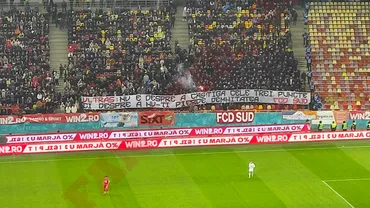 Ce nu sa vazut la TV in derbyul Dinamo  Rapid Razboi intre fanii cainilor si mesaje ironice