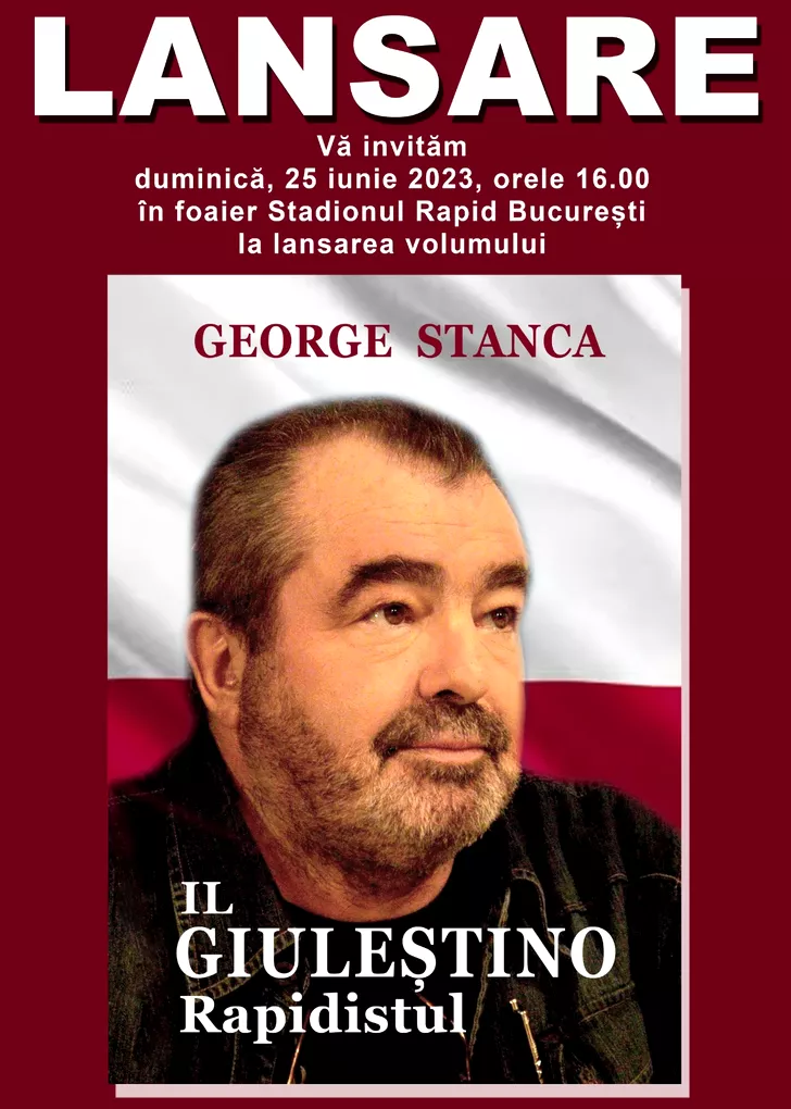 Afiș lansare carte George Stanca