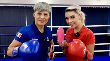 Bernadette Szocs a intrat in ring cu Lacramioara Perijoc Imagini cu cele mai in forma sportive din Romania